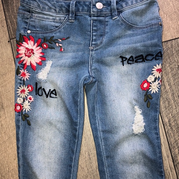 Girls distressed jegging jeans - Picture 3 of 5
